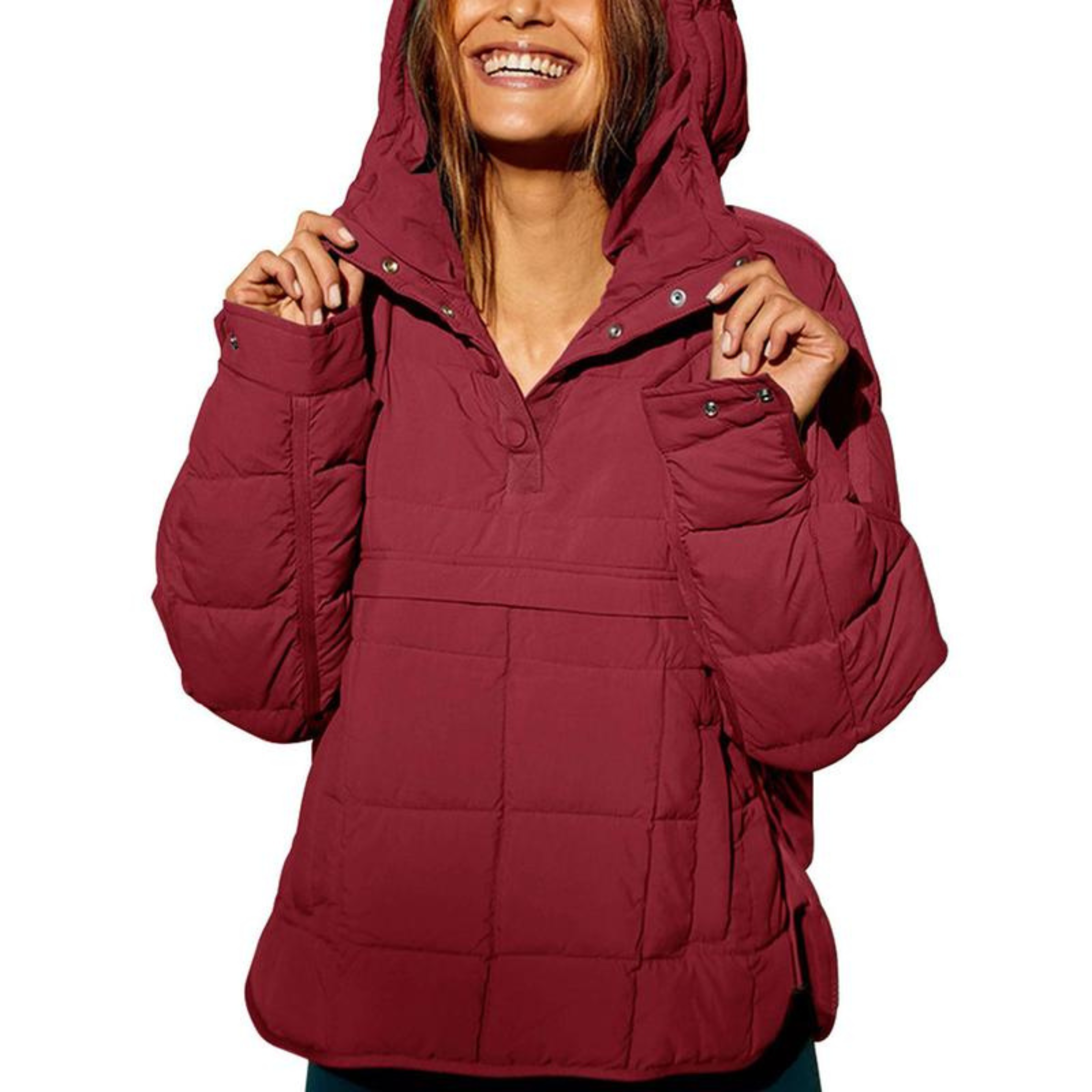 Camille | Oversized Hooded Pullover Jacket
