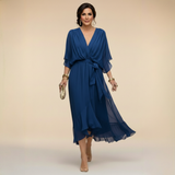 Tatiana | Lightweight Wrap Midi Dress