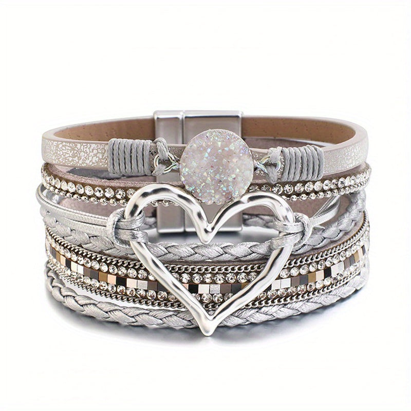 Jennifer | Bohemian Multi-Layer Leather Bracelet