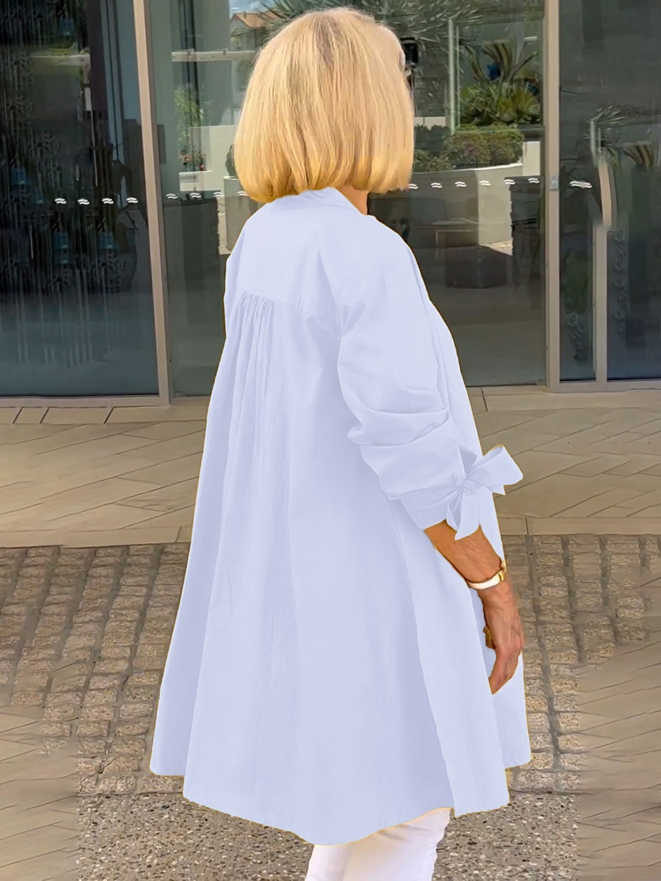 Célina | Classy Long Shirt Jacket