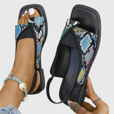 Avril | Orthopedic Square-Toe Sandals