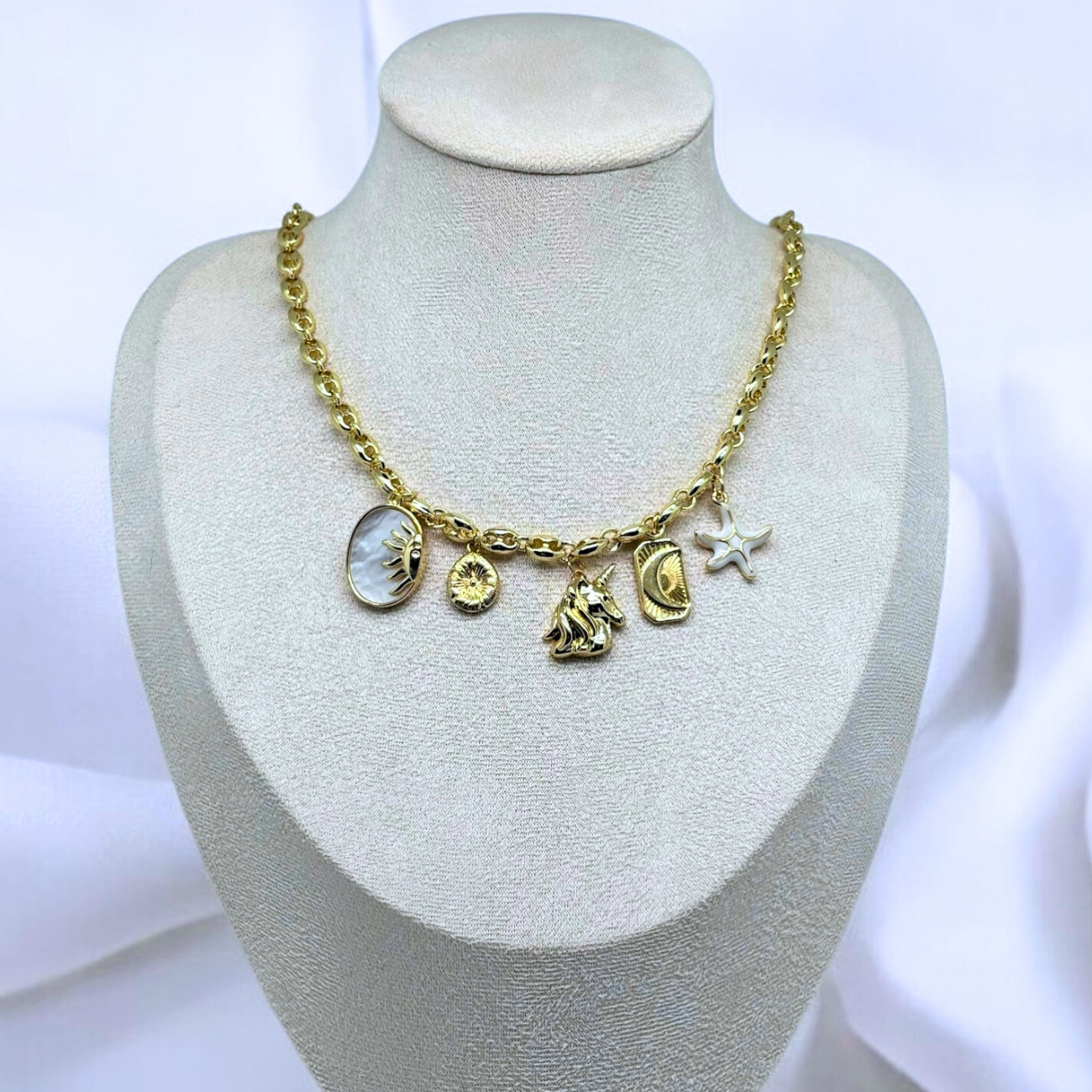 Johnsie | Celestial Charm Pendant Necklace