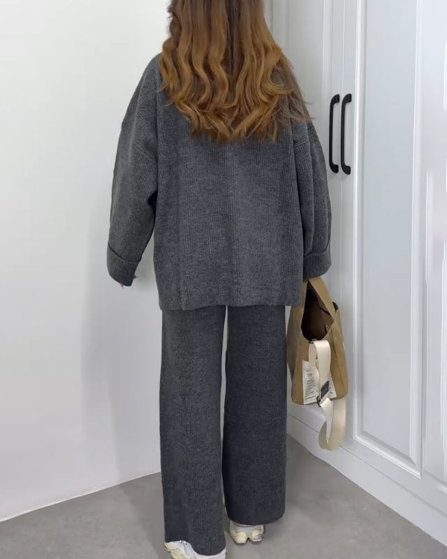 Camille | Cozy Crewneck Two-Piece Set