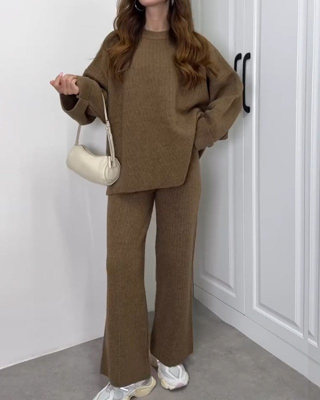 Camille | Cozy Crewneck Two-Piece Set