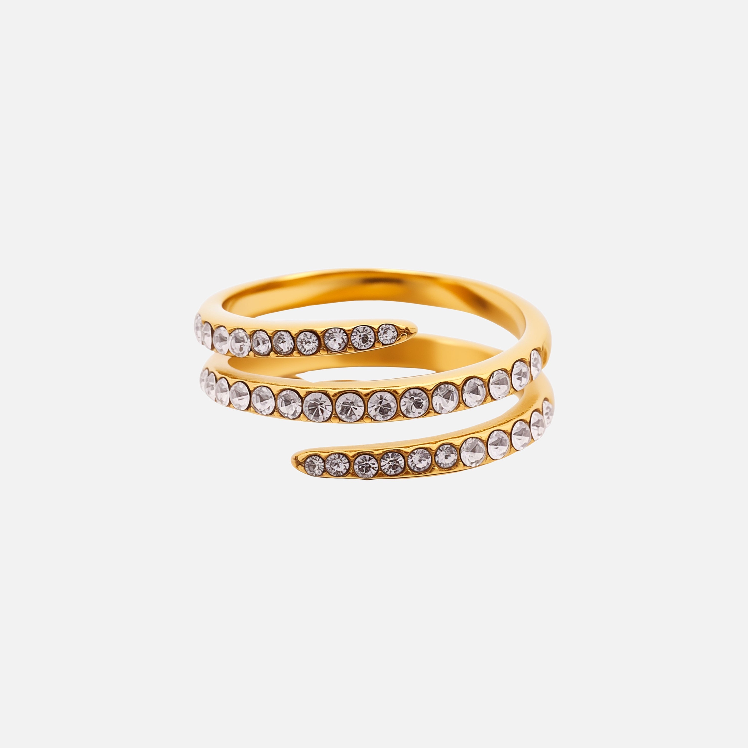Hira | Lyra Crystal Spiral Ring