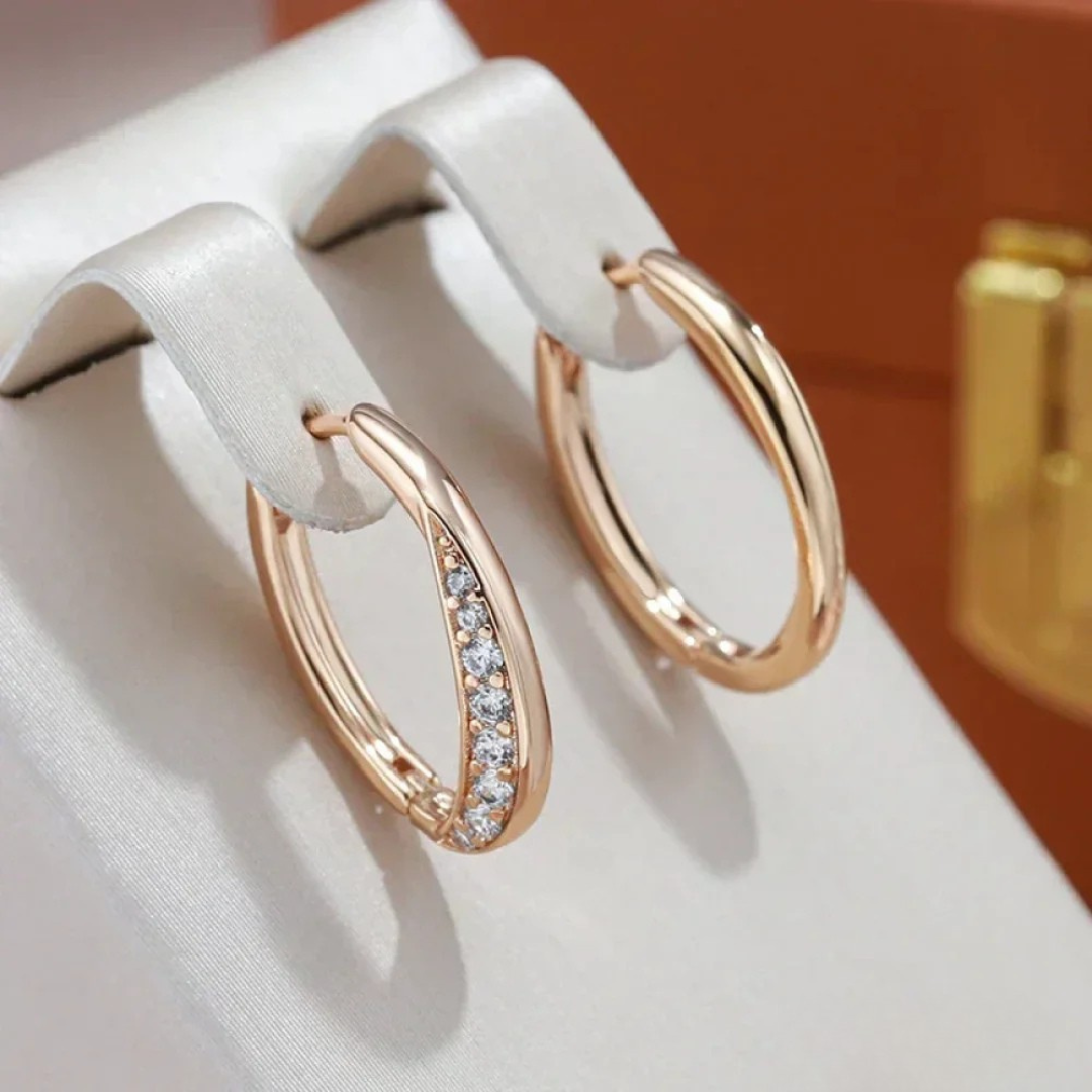 Christina | Chic Golden Hoop Earrings