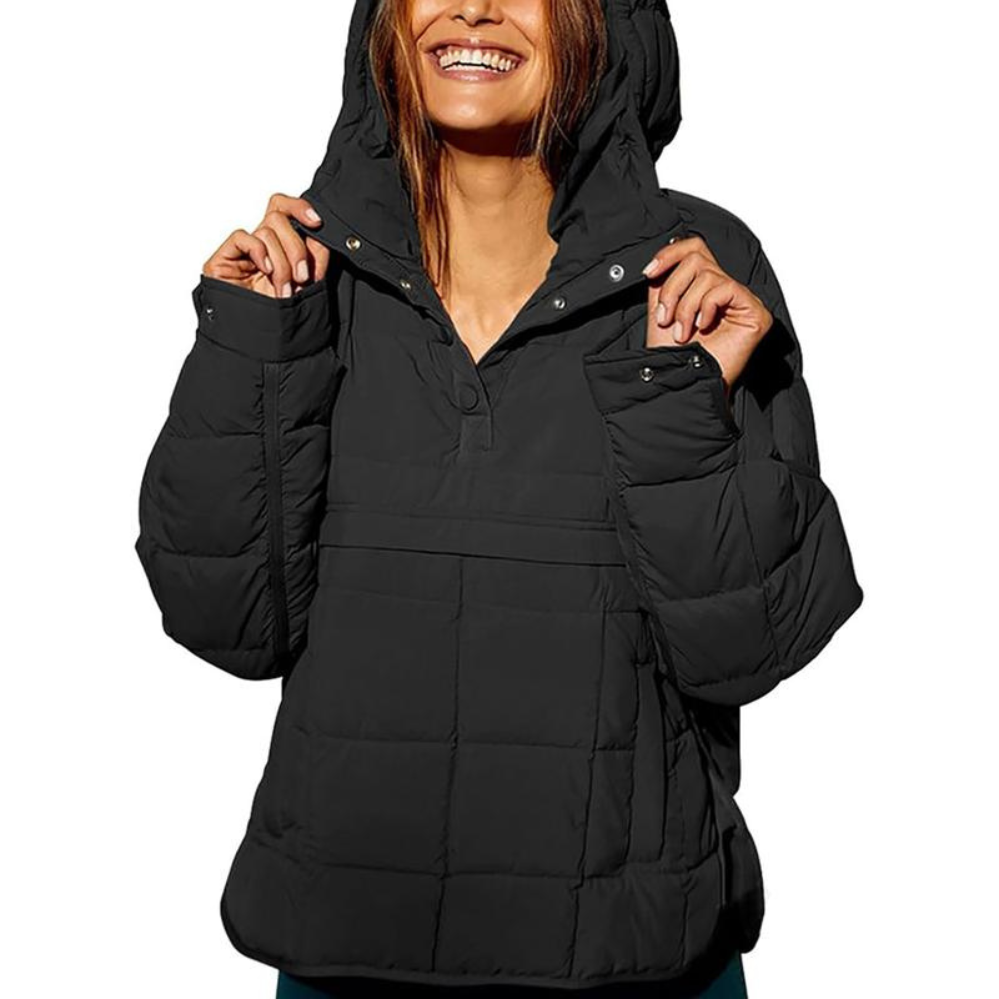 Camille | Oversized Hooded Pullover Jacket