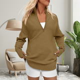 Camille | Cozy Quarter-Zip Collared Pullover