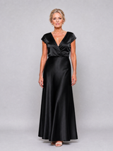Jacqueline | Cap Sleeve Wrap Maxi Dress