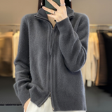 Céleste | Minimalist Zip Knit Sweater