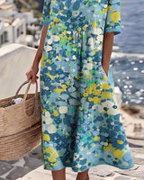 Essie | Floral Print Maxi Dress