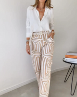 Irene | Geometric Print Two-Piece Set