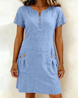 Kaitlin | Breezy Cotton-Linen Dress