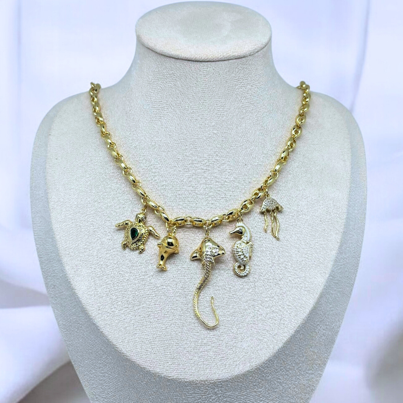 Jutta | Ocean-Inspired Gold-Plated Necklace