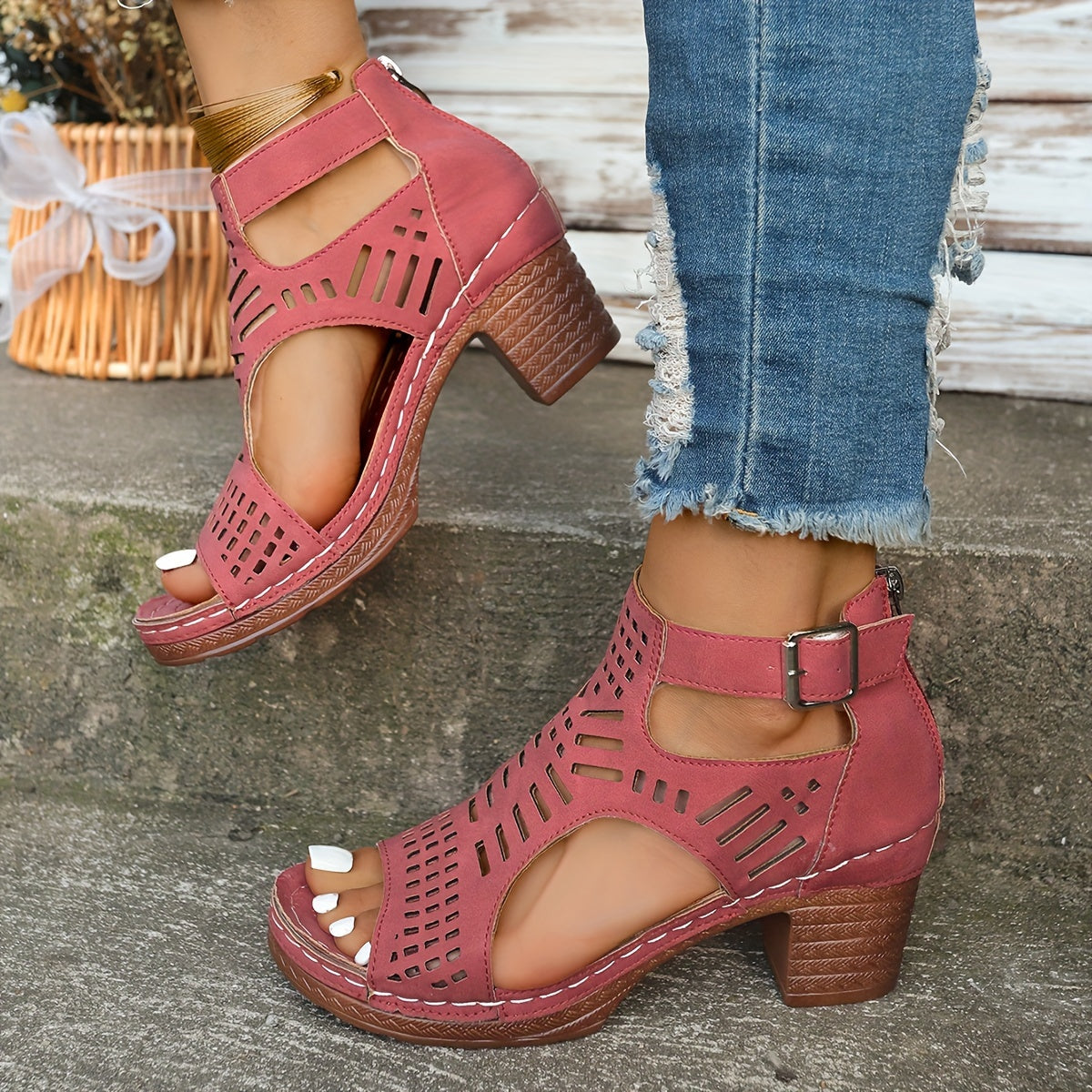 Diana | Ergonomic Block Heel Sandals