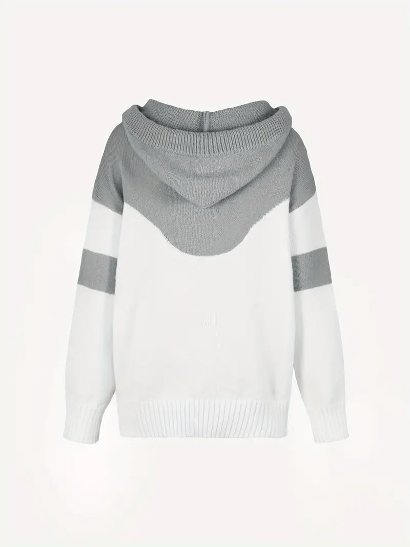 Céleste | Dual-Tone Cosy Relaxed Hoodie