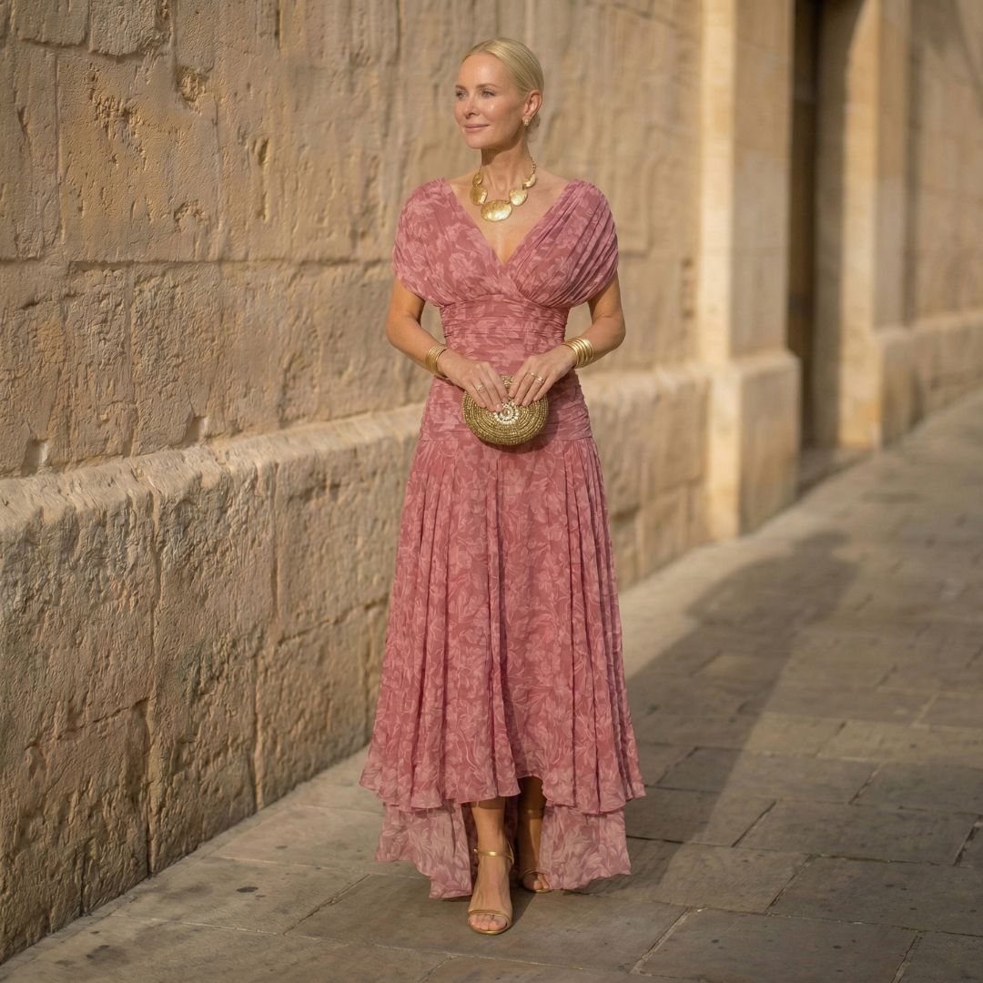 Mabon | Elegant Flowing Chiffon Dress