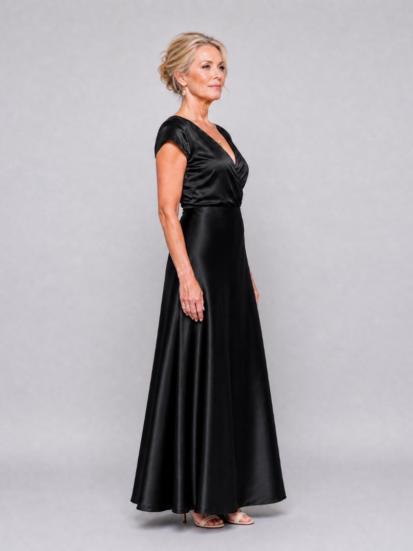 Pansy | Cap Sleeve Wrap Maxi Dress