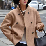 Séraphine | Cozy Stand Collar Long Coat