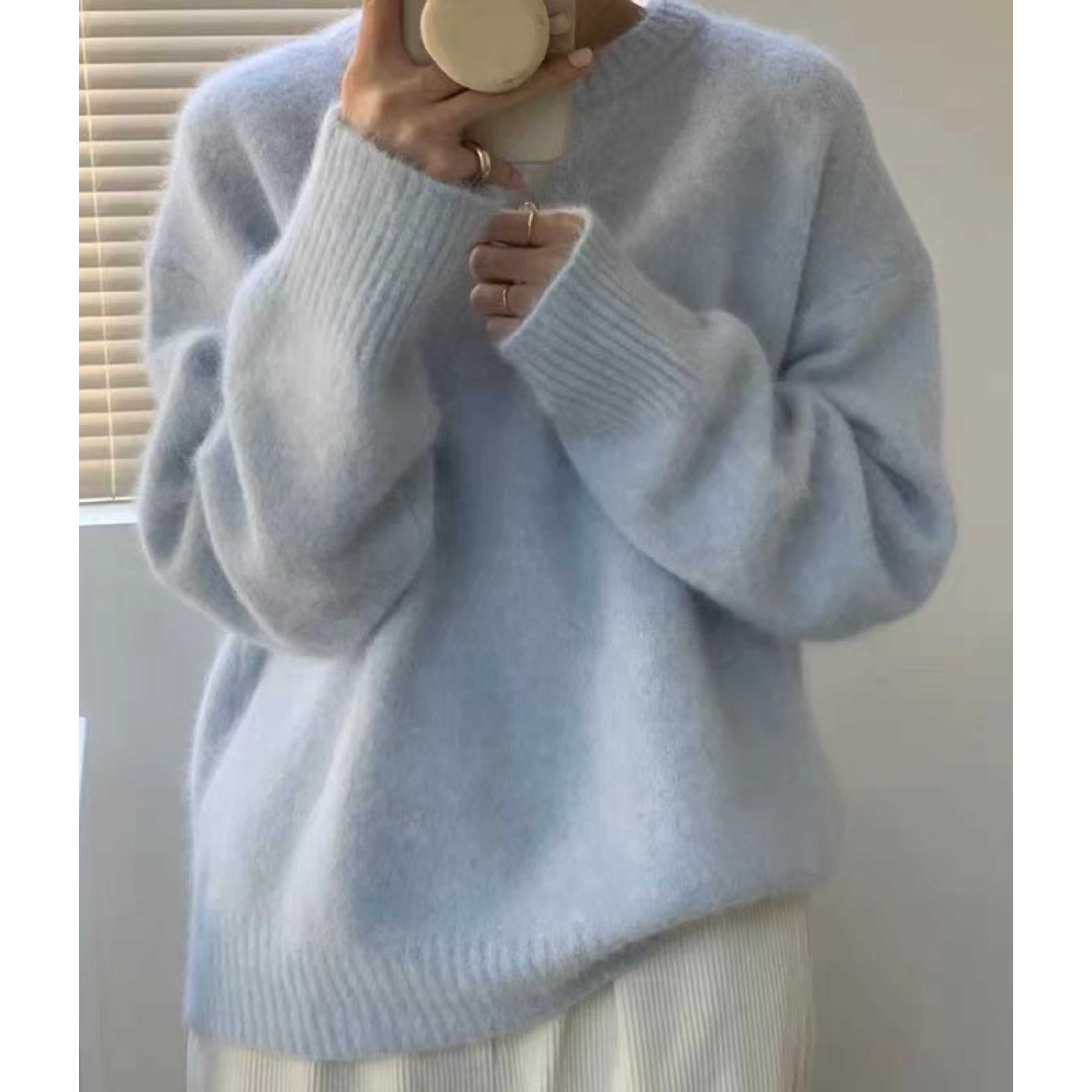 Camille | Cozy Long Sleeve Round Neck Sweater