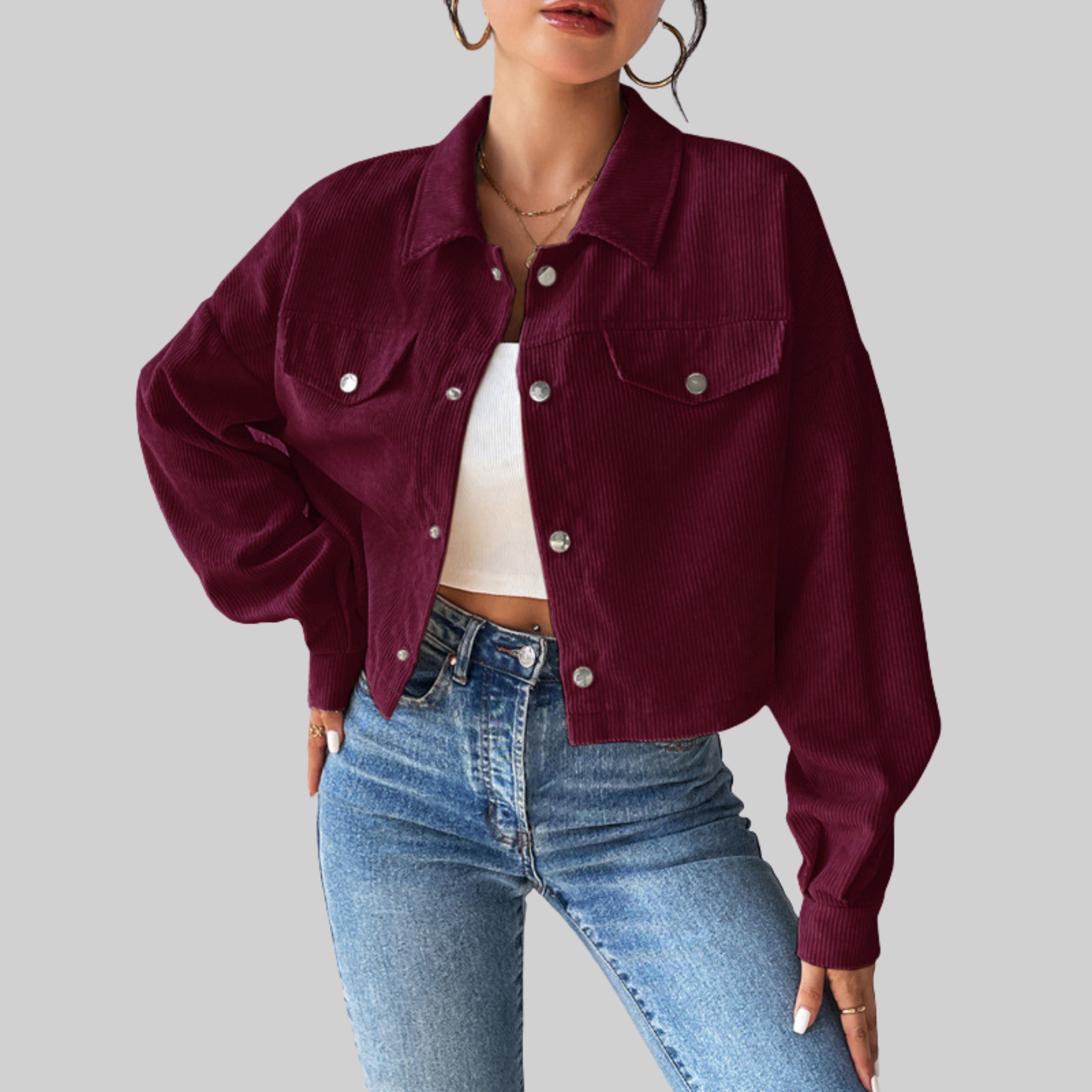 Estrella | Classic Collared Button-Front Jacket