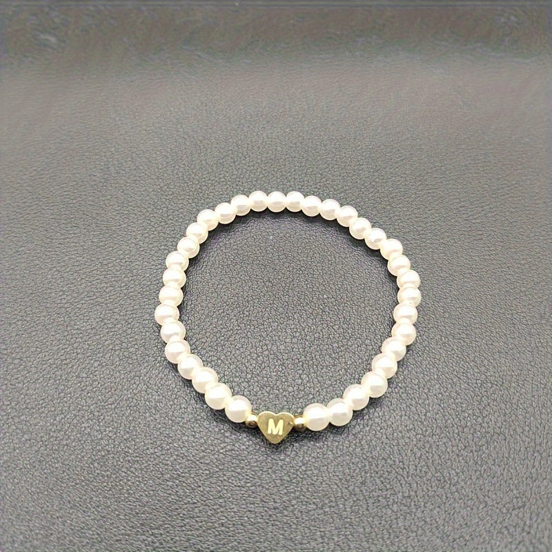Jocelyn | Initial Heart Charm Bracelet