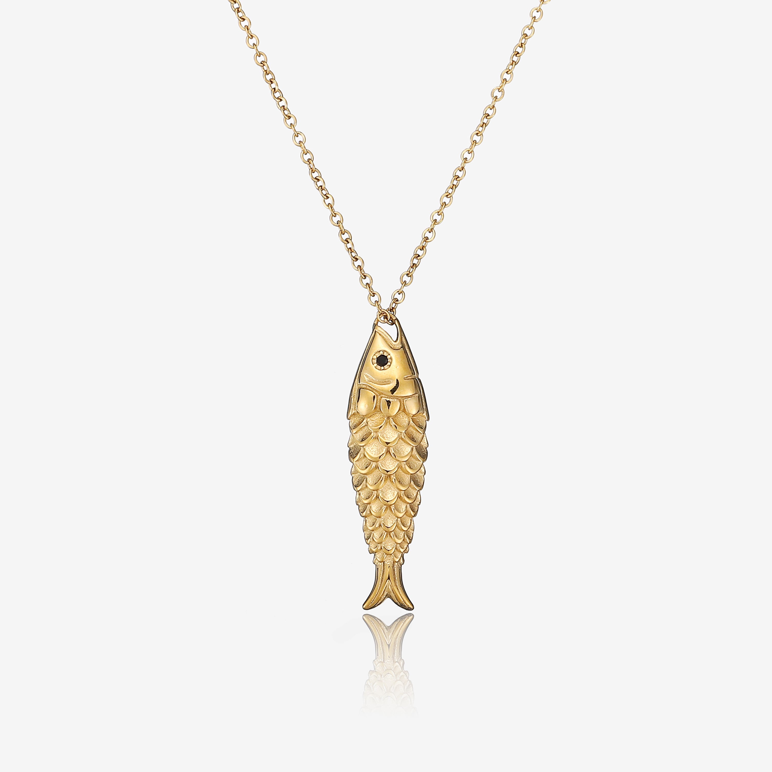 Bexleigh | Golden Fish Pendant Necklace