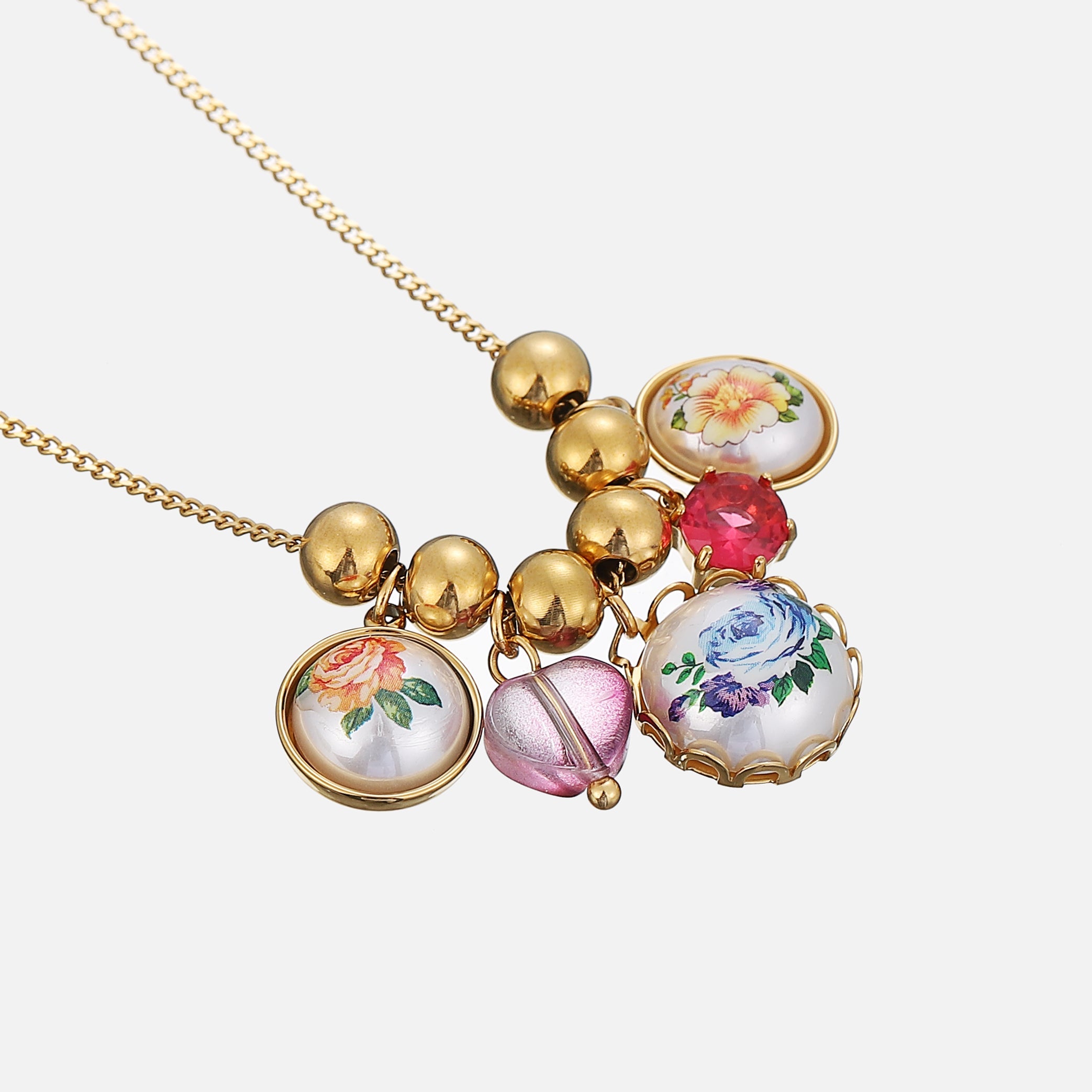 Thora | Sparkling Gem Statement Necklace