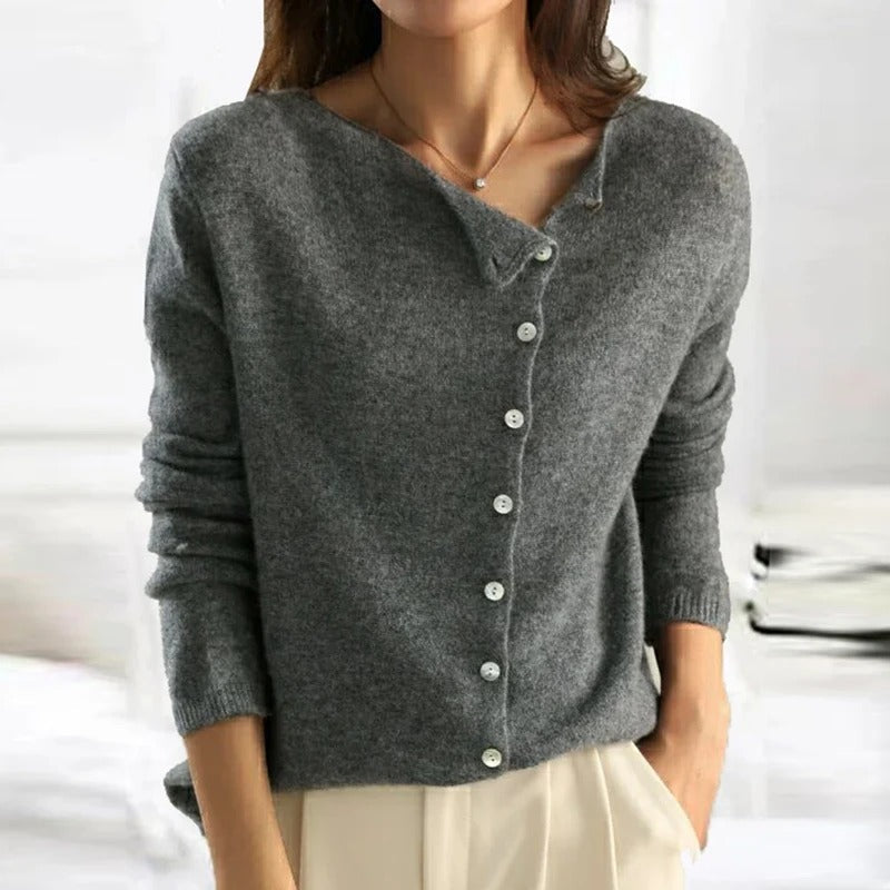 Céleste | Luxe Cashmere Button Sweater