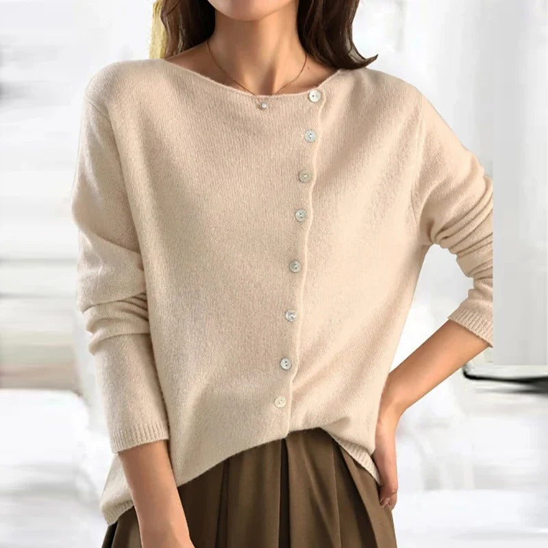 Céleste | Luxe Cashmere Button Sweater