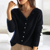 Céleste | Luxe Cashmere Button Sweater