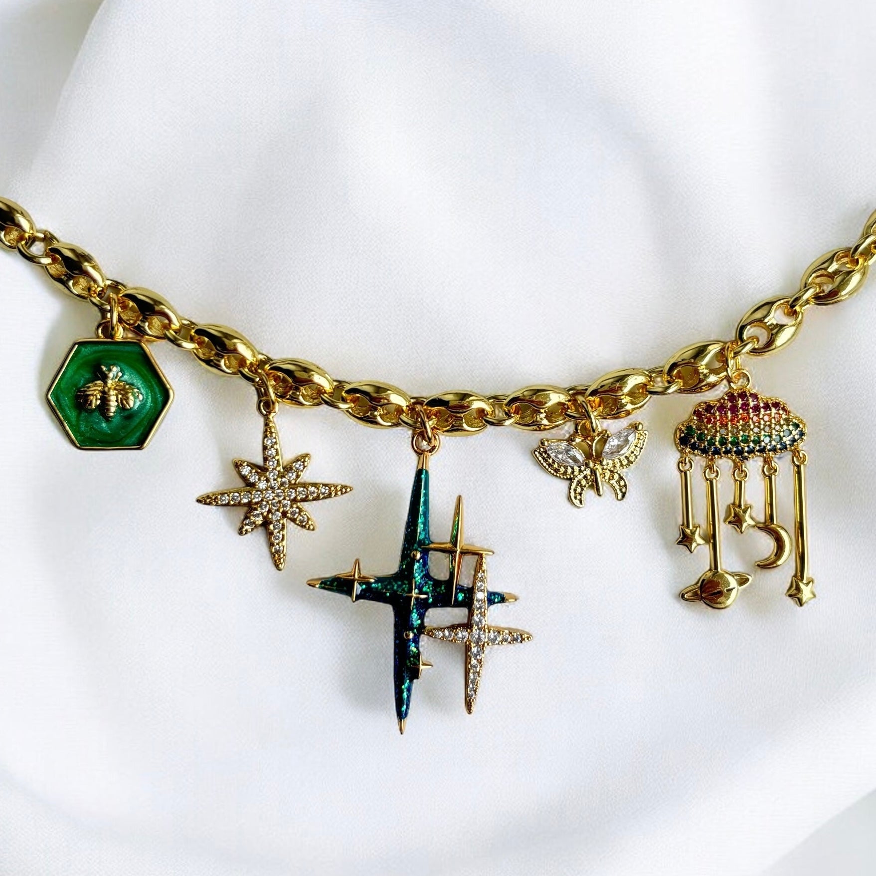 Adelheid | Handmade Gold Charm Necklace