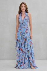 Cali | Cascading Rose Maxi Dress