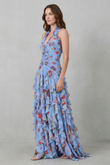 Cali | Cascading Rose Maxi Dress