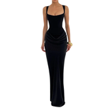Nadine | Boned Bodycon Midi Dress