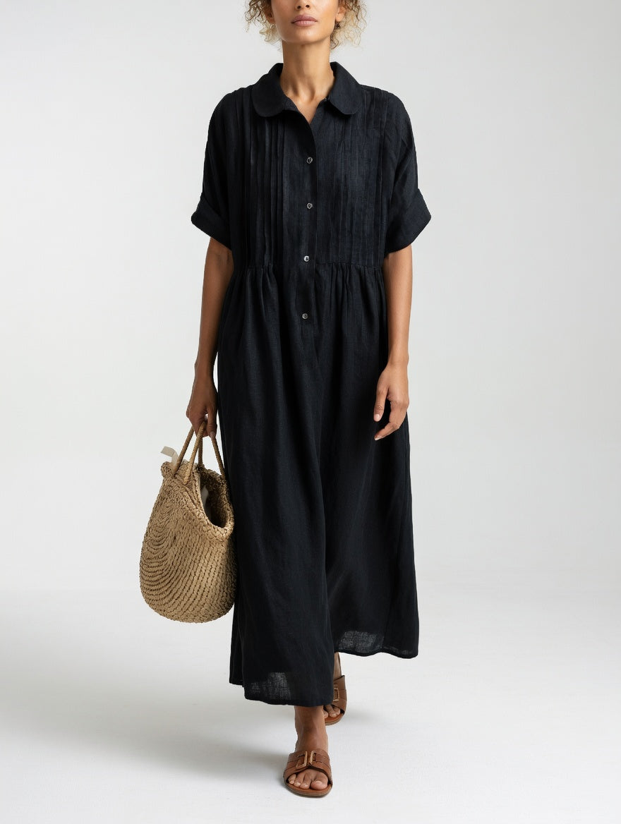 Perla | Flowing Chiffon Midi Dress