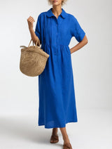 Perla | Flowing Chiffon Midi Dress