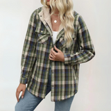 Céleste | Long Hooded Button-Front Coat