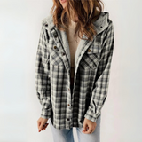 Céleste | Long Hooded Button-Front Coat