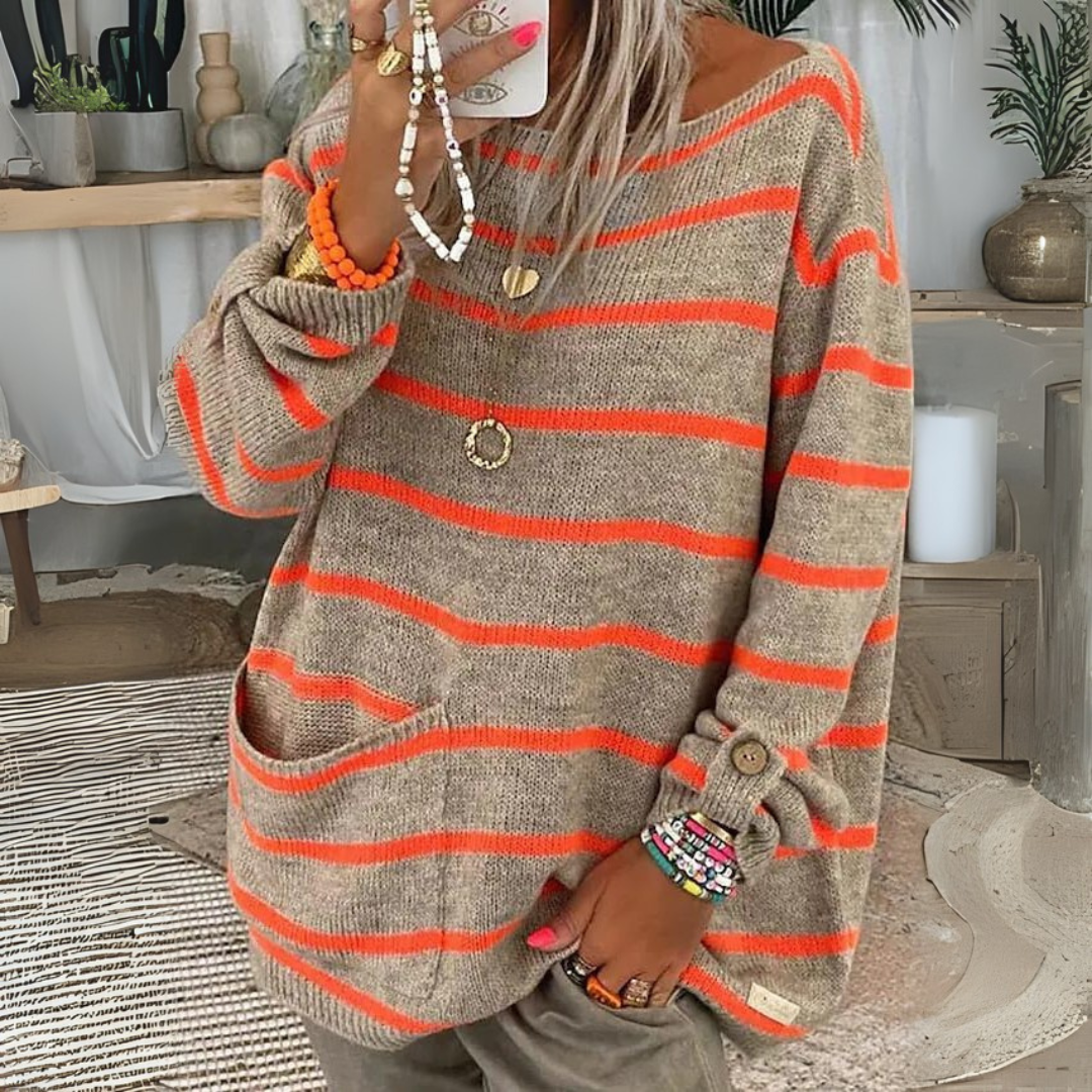 Camille | Drop Shoulder Long Sleeve Sweater