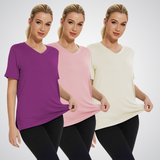 Nicolette | Relaxed V-Neck Tee Trio