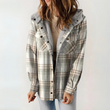 Céleste | Long Hooded Button-Front Coat