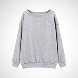 Camille | Scoop Neck Relaxed Long Sleeve Sweater