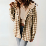 Céleste | Long Hooded Button-Front Coat