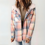 Céleste | Long Hooded Button-Front Coat