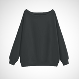 Camille | Scoop Neck Relaxed Long Sleeve Sweater