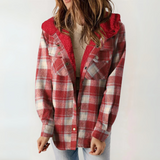 Céleste | Long Hooded Button-Front Coat