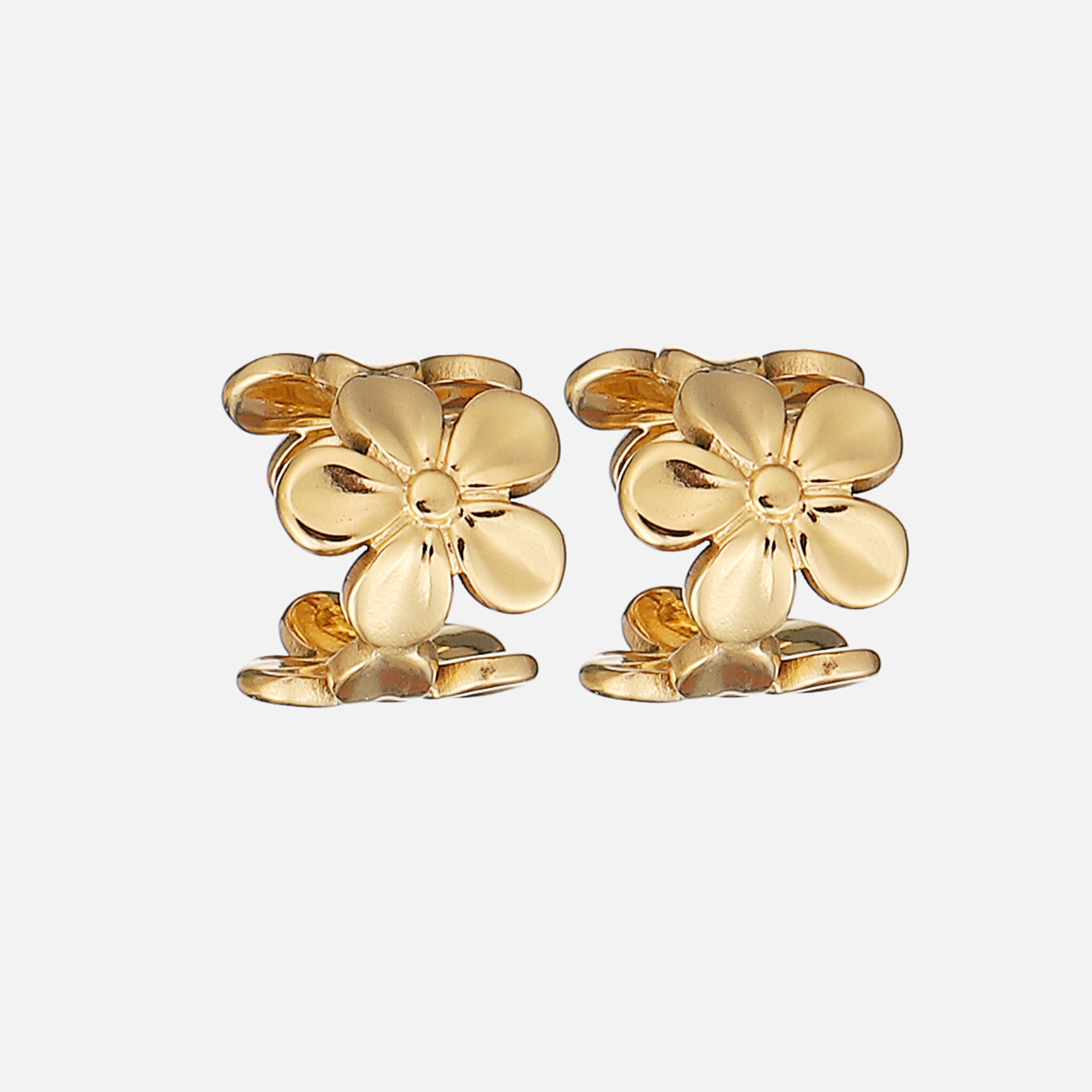 Margrit | Floral Gold Ear Cuffs