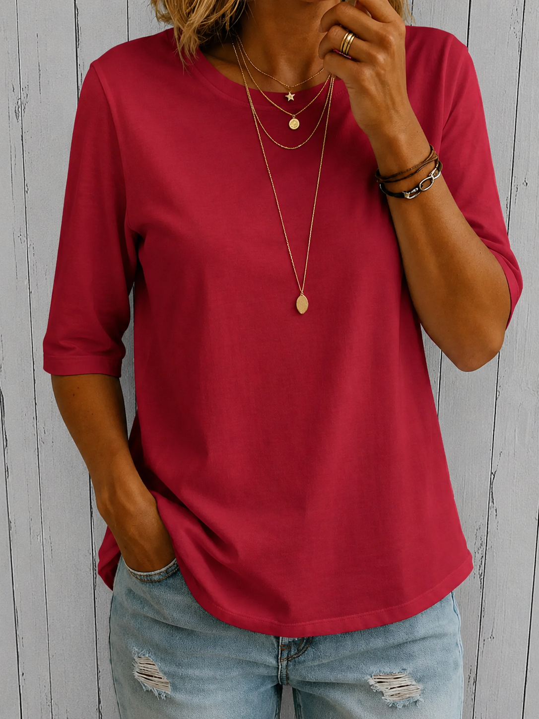Zada | Half-Sleeve Coverage Tee
