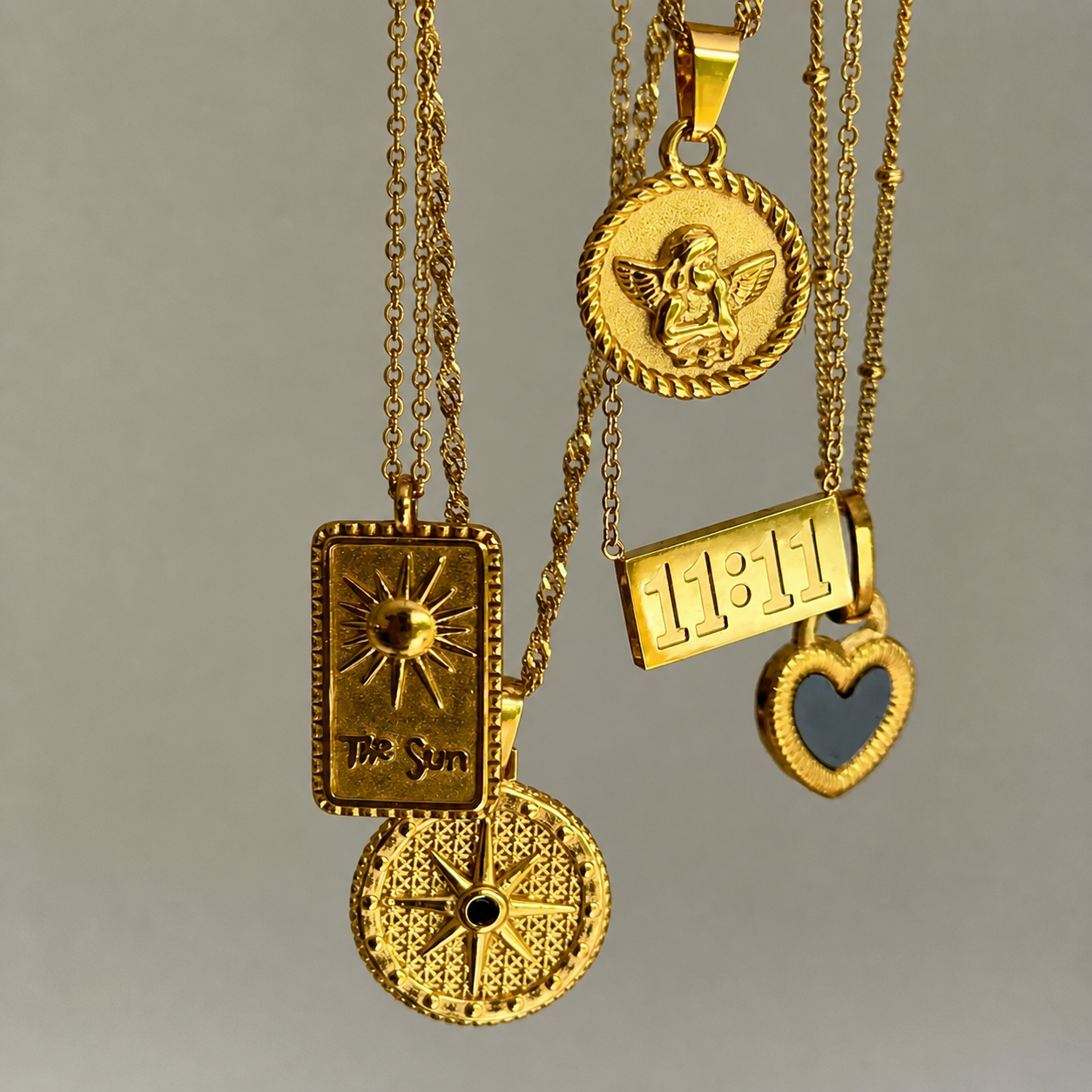 Buelah | Gold Angel Pendant Necklace